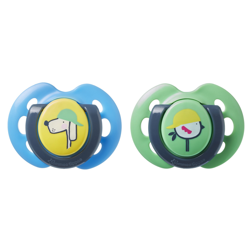 Tommee Tippee Šidítko C2N silikon Fun 2ks 0-6m