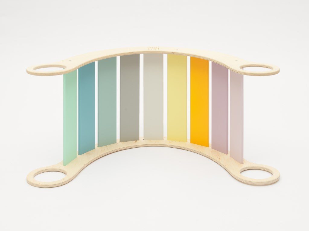 Elis design Montessori hojdačka 5in1 light Variant: natur okreje, farebné dosky