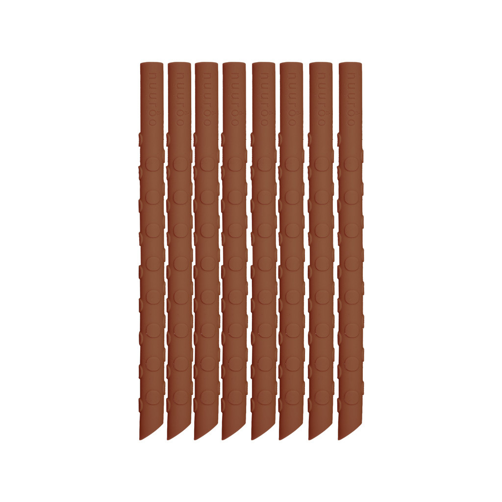 NUUROO Ada Silikonová brčka 8 ks Caramel Café