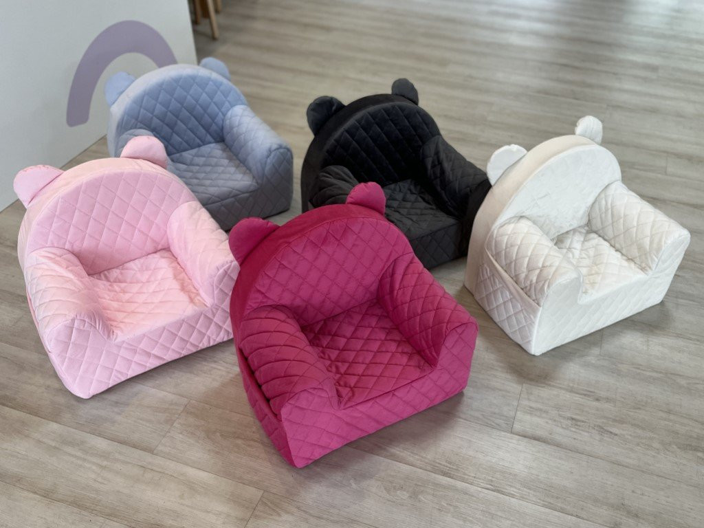 Elis design Babysteps Dětské křesílko Velvet Farba: horčicová