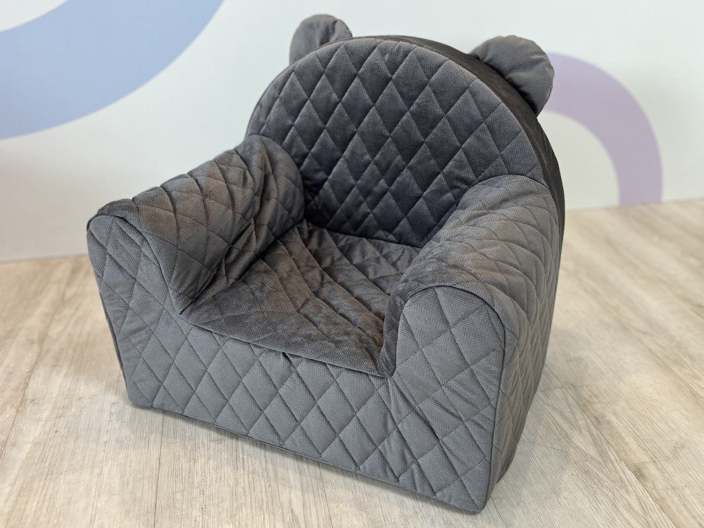Elis design Babysteps Dětské křesílko Velvet Farba: tmavo sivá