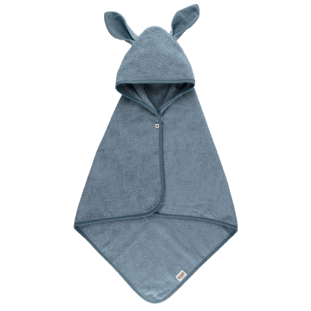 BIBS BIBS Kangaroo osuška s kapucňou z BIO bavlny (Petrol)