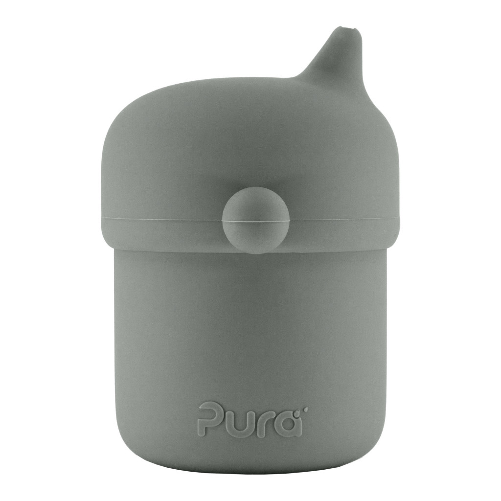 Pura Pura® MyMy silikónový pohárik s náustkom (Slate)