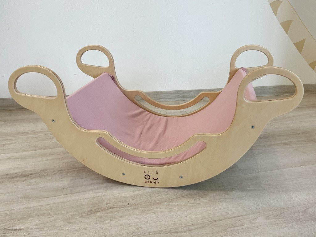 Elis design Poťah na Montessori hojdačku 6in1 smile s elastanom Farba: staroružová