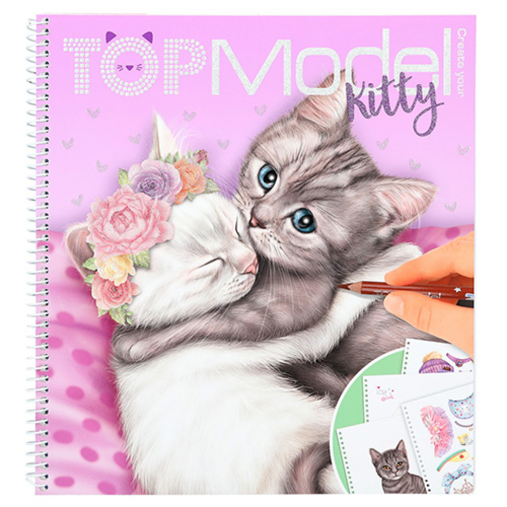 Top Model Omalovánka | Create Your Kitty, Se samolepkami