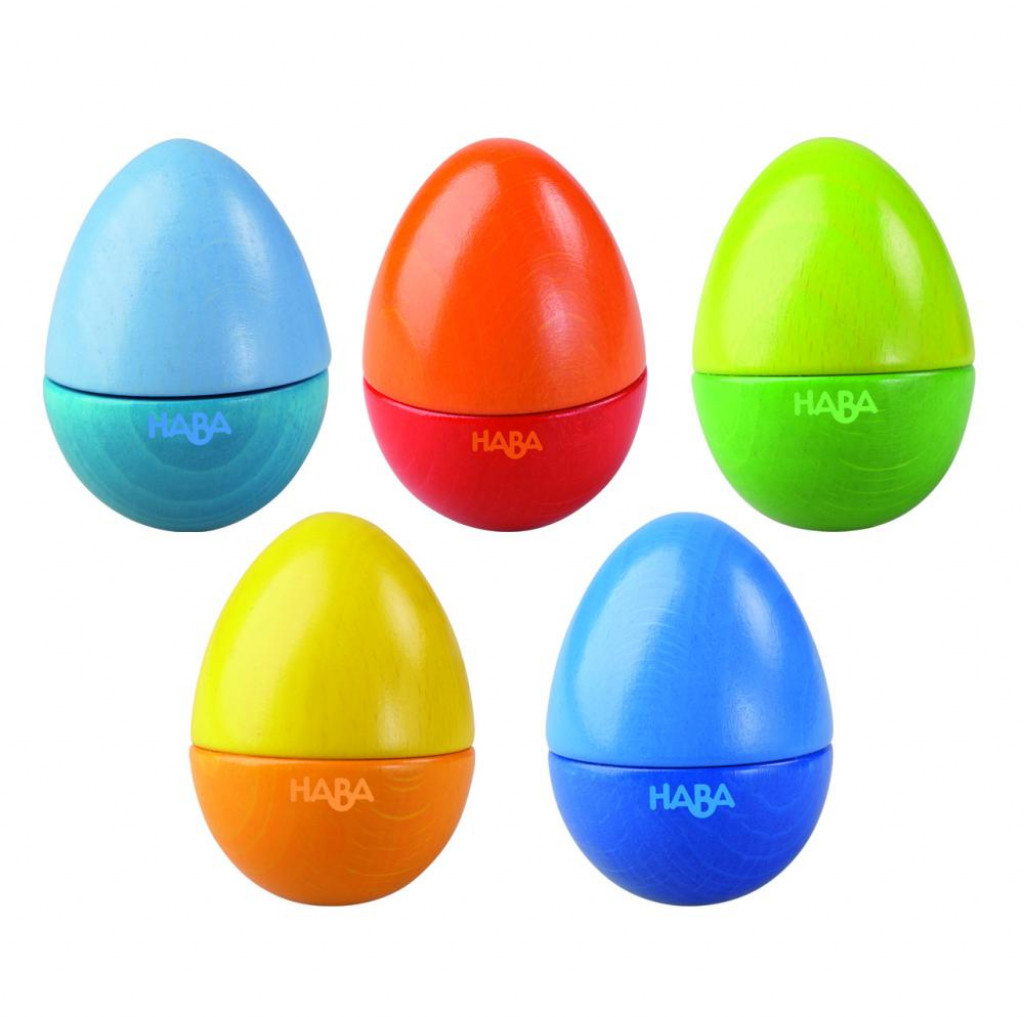 Haba Dřevěná hudební hračka Vajíčka