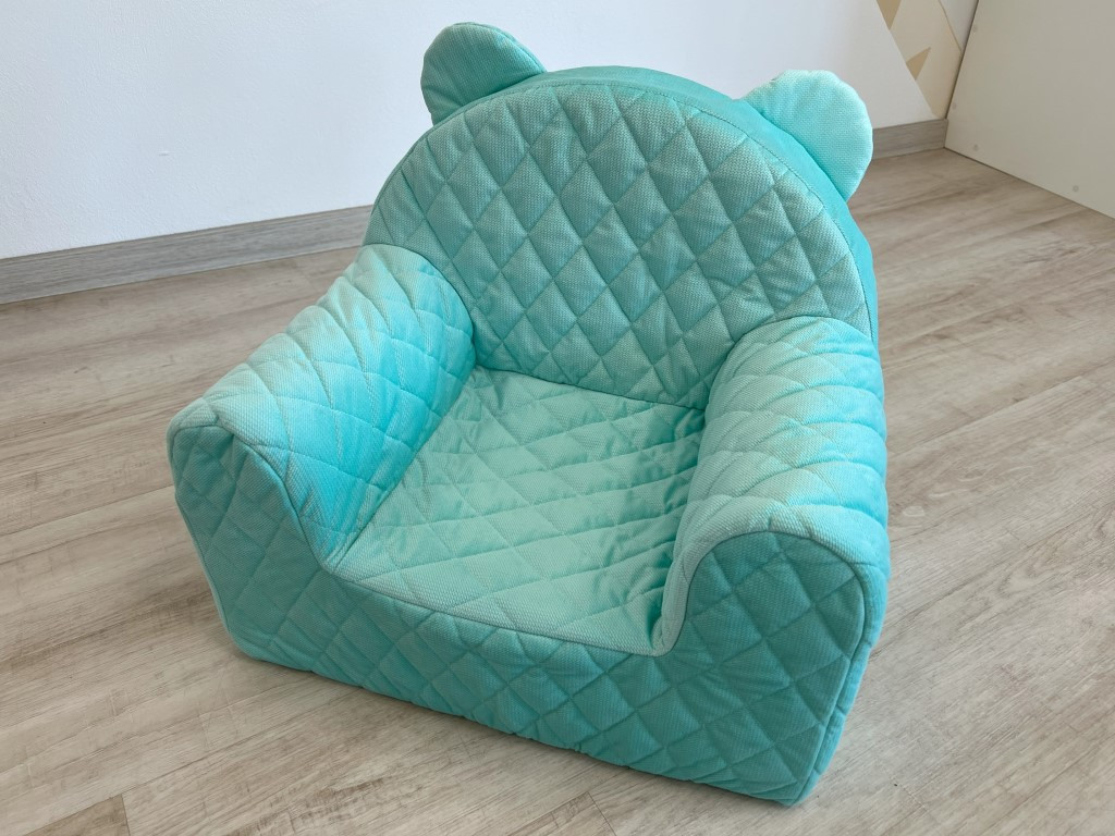 Elis design Babysteps dětské křesílko Velvet Farba: svetlo mätová