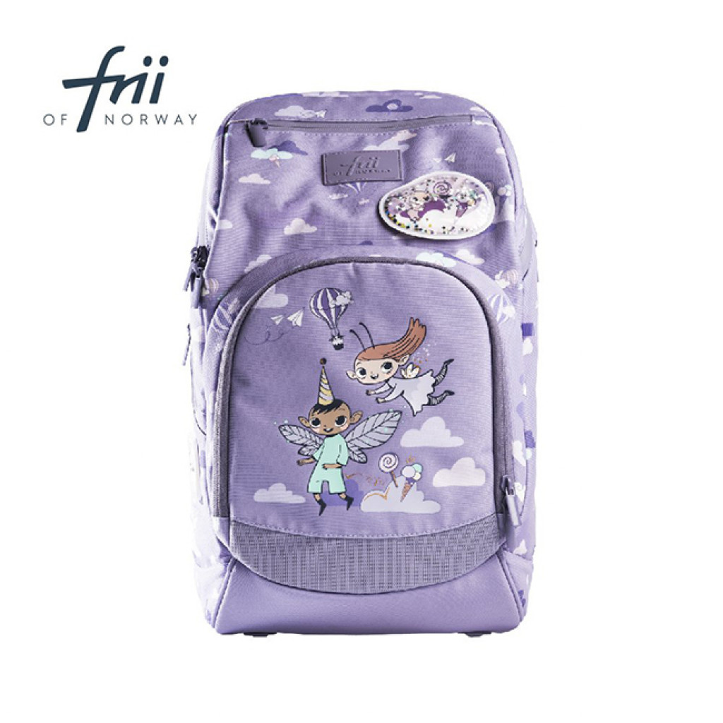 Frii of Norway Ergonomický školní batoh Expand 20-25L - Bet Friends Purple