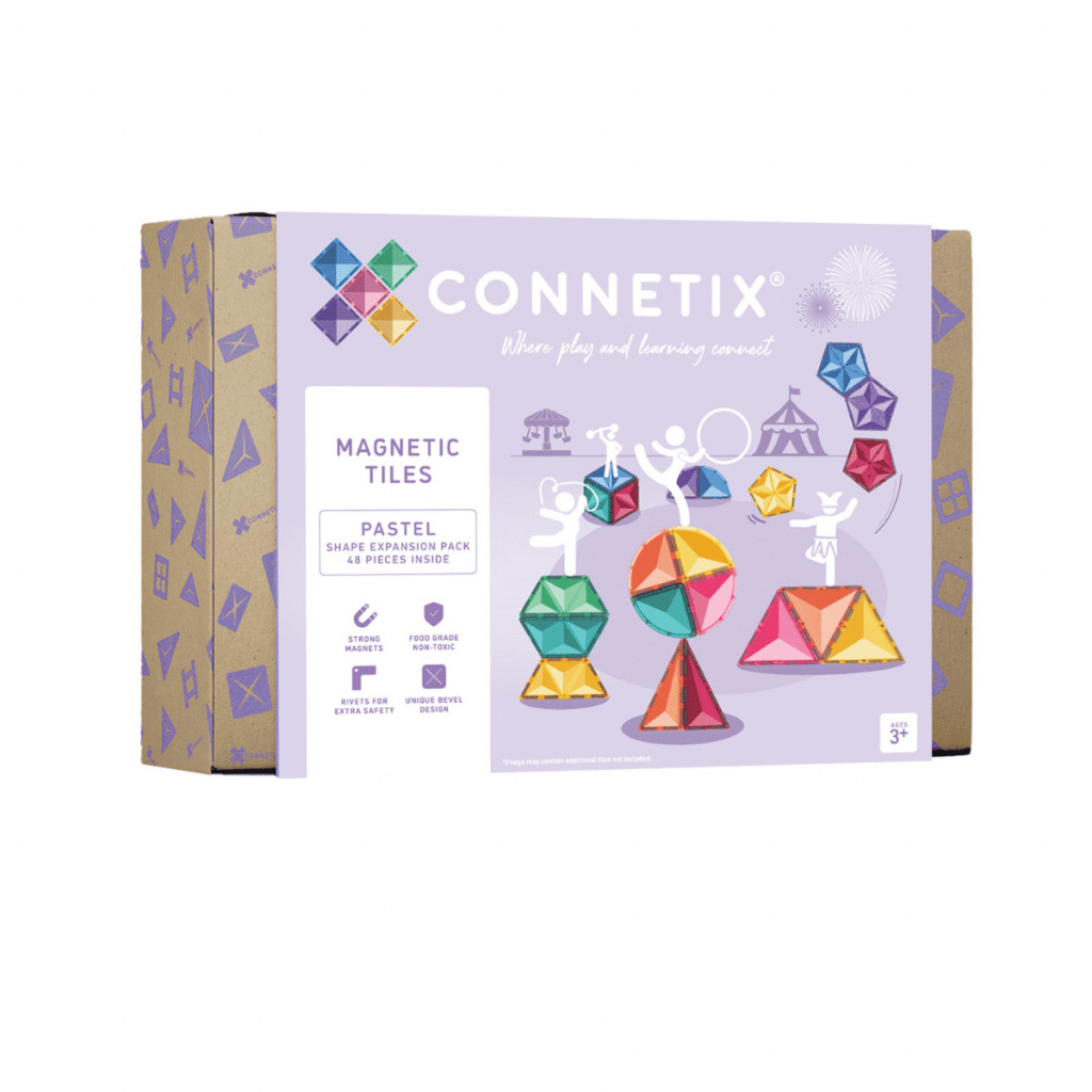 Connetix Magnetická stavebnice - Pastel Shape Expansion Pack 48