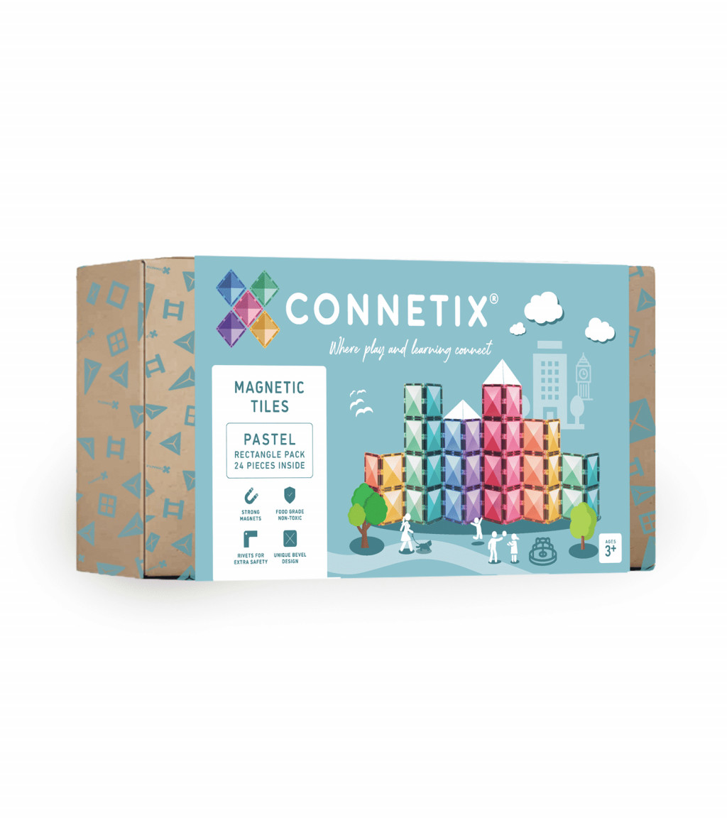 Connetix Magnetická stavebnice - Pastel Rectangle Pack 24 ks