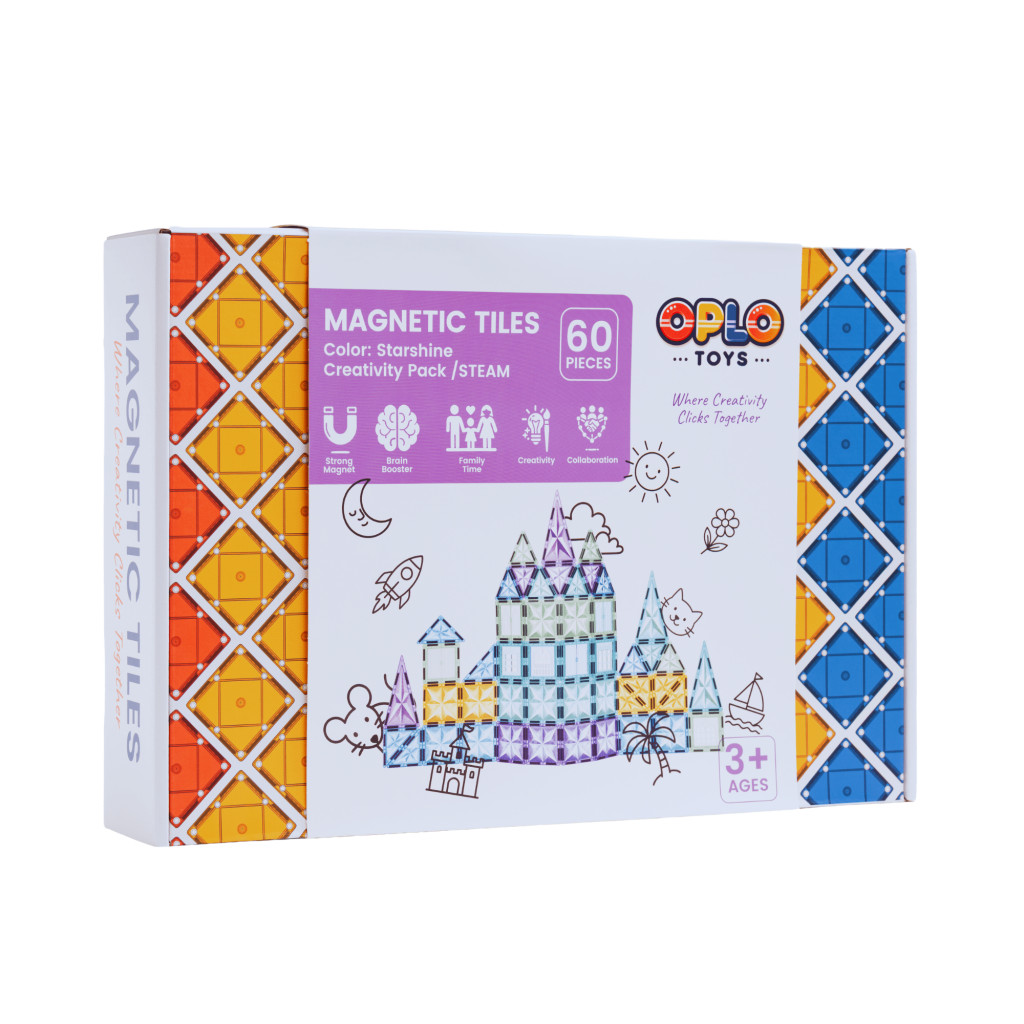 Oplo Toys Magnetická stavebnice - Starshine Frozen 60 KS 