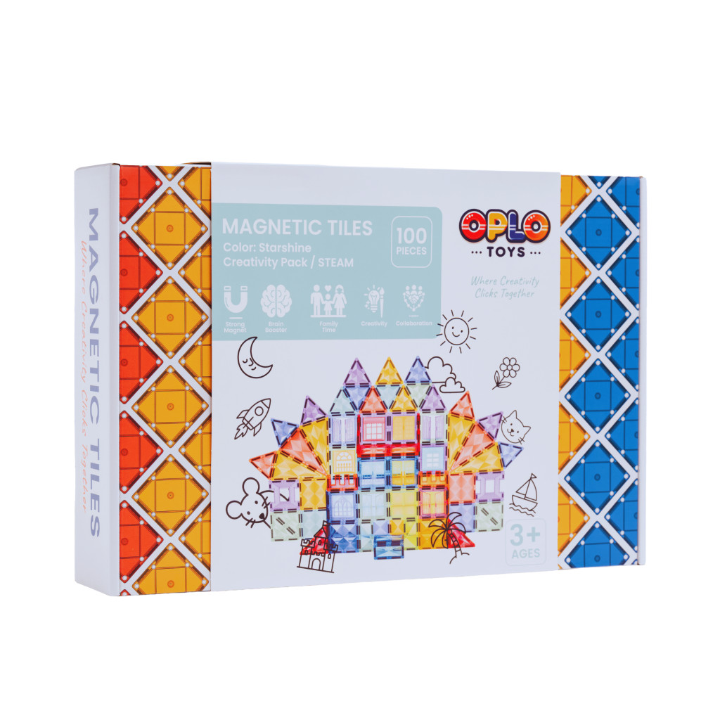 Oplo Toys Magnetická stavebnice - Starshine 100 KS 