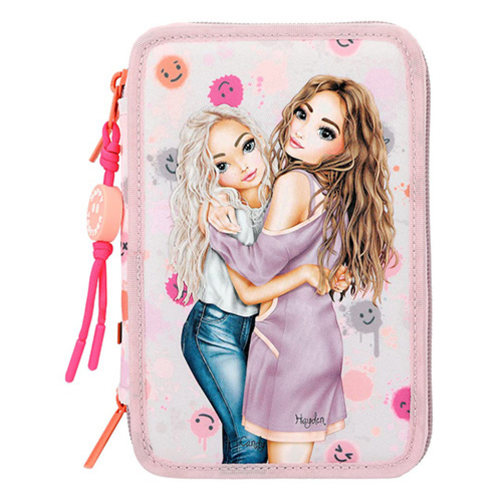 Top Model Penál 3-patra s výbavou Top Model, Candy + Hayden, se smilíky