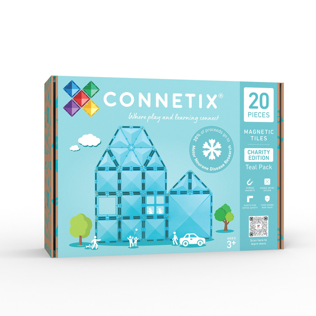 Connetix Magnetická stavebnice - Charity Pack Teal 20 ks