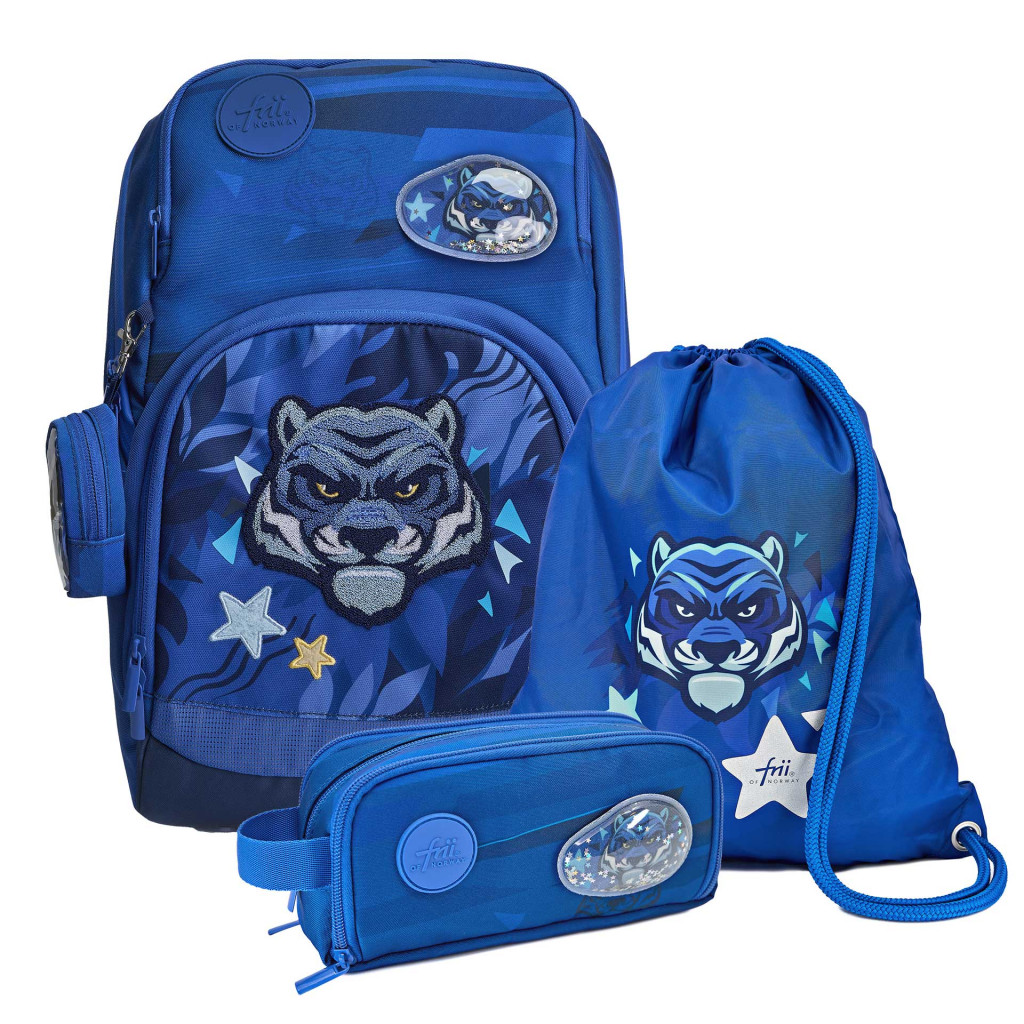 Frii of Norway Školská SADA Frii Easy – Blue Tiger