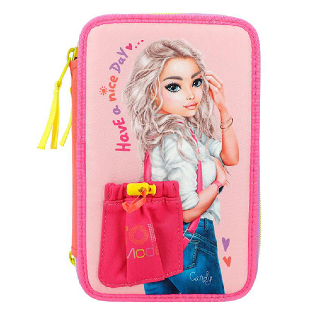 Top Model Penál 3-patra s výbavou Top Model, Candy - Have a nice day