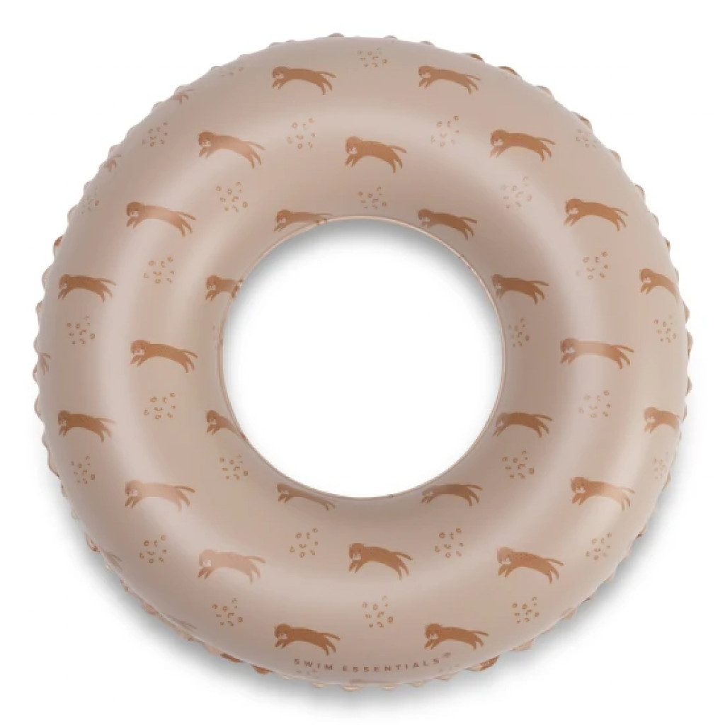 Swim Essentials Nafukovací kruh Brown Leopard 55 cm