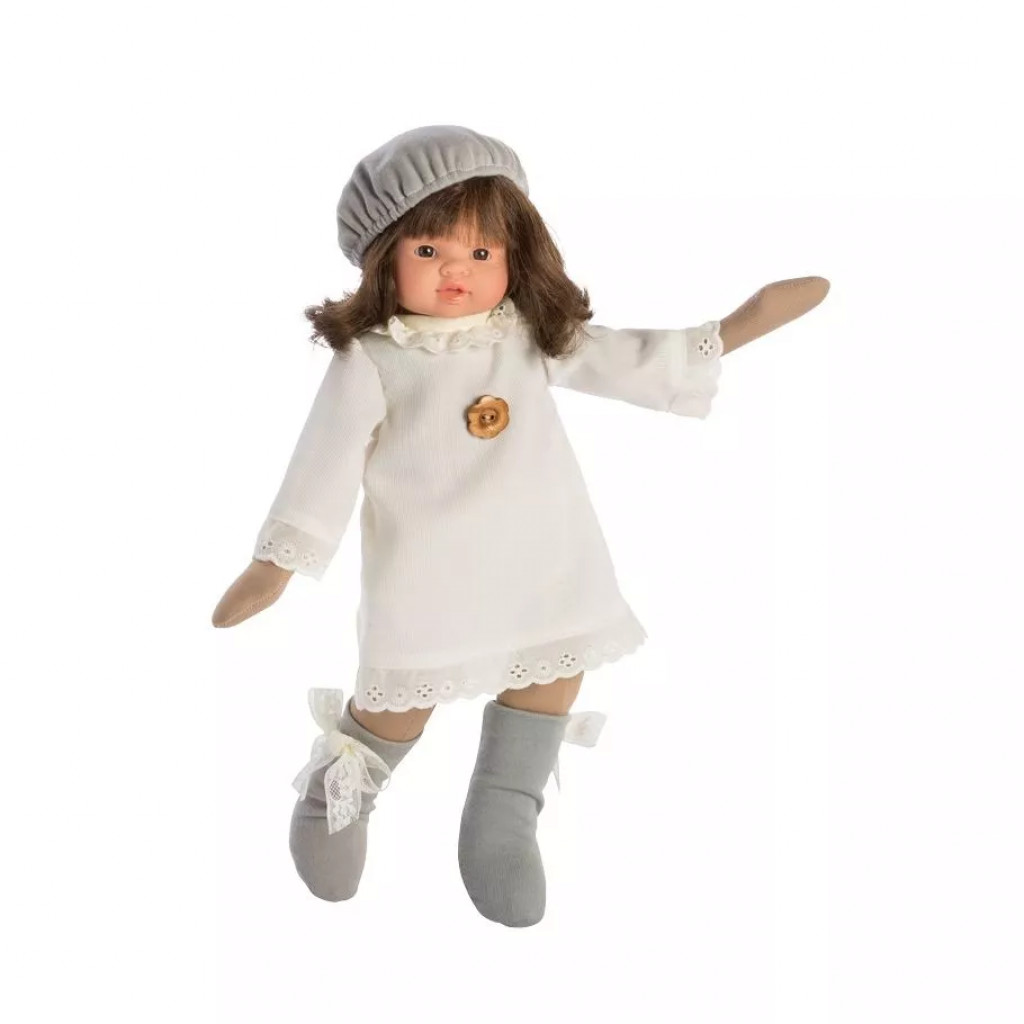 Asi Bábika Berta 43cm, v krémových šatách