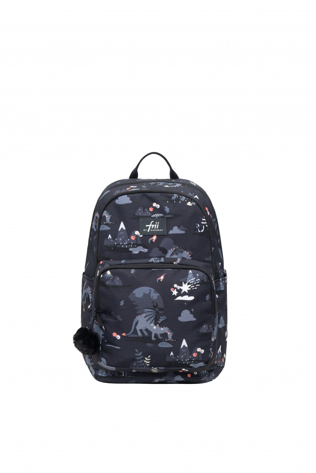 Frii of Norway Frii of Norway Ergonomická školní batoh Frii Active 22L - BLCK-DRAGON