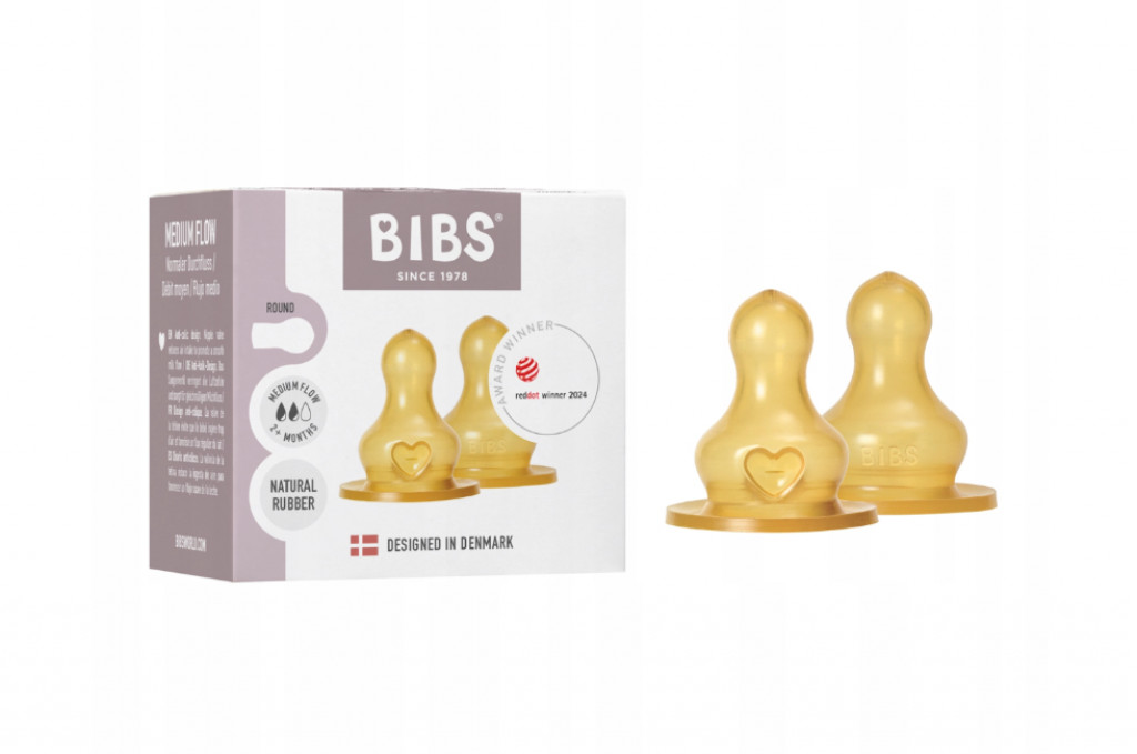 BIBS BIBS Baby Bottle kaučukové cumlíky (stredný prietok)
