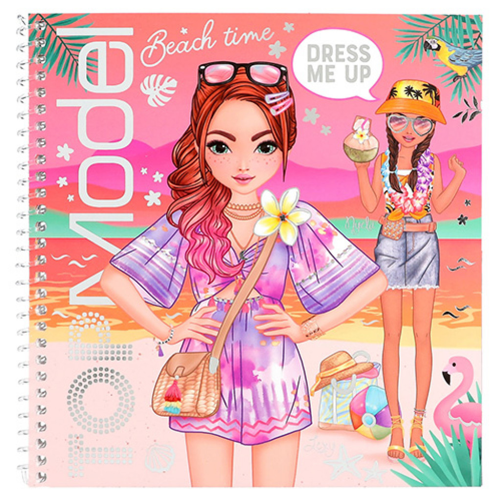 Top Model Dress me up - Beach time, Lexy + Nyela, se samolepkami