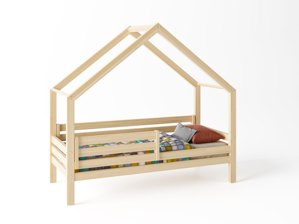 Elis design Domčeková posteľ DOMINANT Premium s voliteľnou zábranou šuplík, nožičky: s nožičkami, bez šuplíku, Zábrany: Obě, rozmer lôžka: 70 x 140 cm