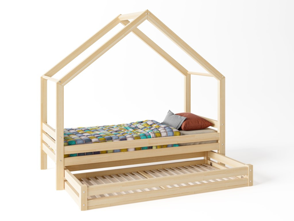 Elis design Domčeková posteľ DOMINANT Premium s voliteľnou zábranou šuplík, nožičky: s nožičkami a s šuplíkem, Zábrany: žiadne, rozmer lôžka: 70 x 140 cm