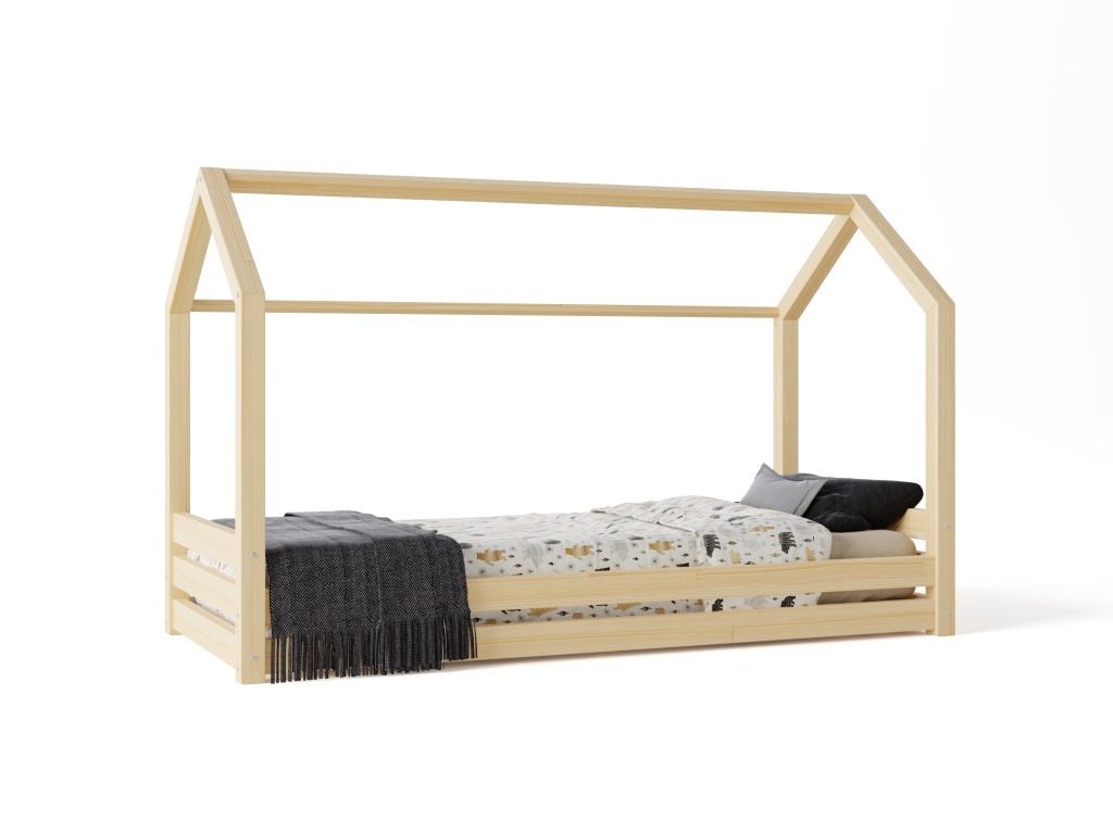 Elis design Domčeková posteľ Premium so šuflíkom šuplík, nožičky: bez nožičiek, Zábrany: zadná, rozmer lôžka: 80 x 190 cm