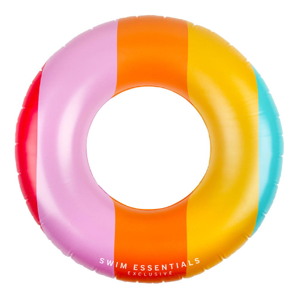 Swim Essentials Nafukovací kruh Duha 90 cm