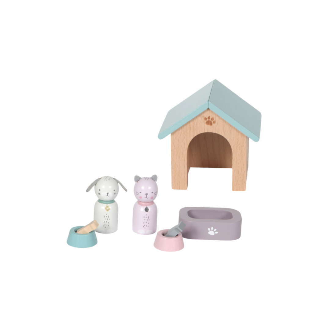 Little Dutch Set do domečku dřevěný Pejsek a kočička