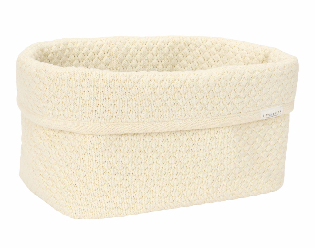 Little Dutch Košík pletený velký Pure Soft White