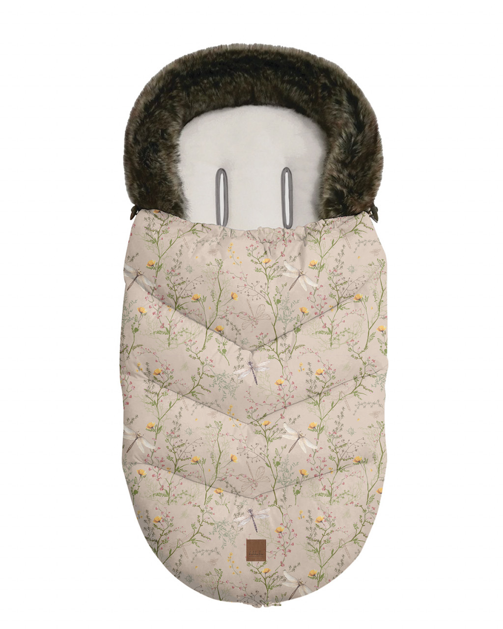 KikkaBoo Fusak zimní Luxury Secret Garden Beige