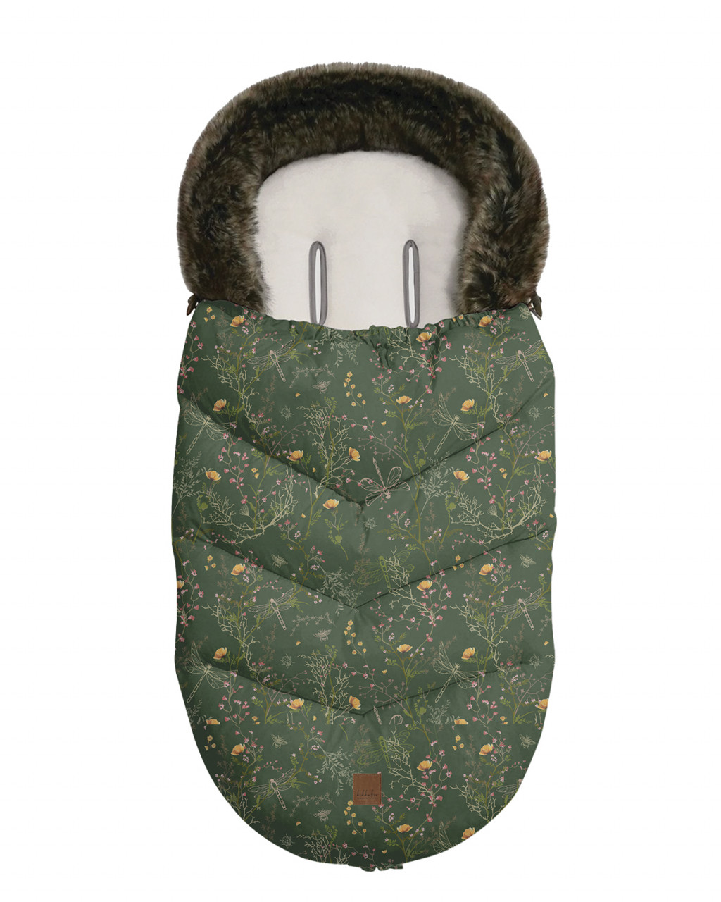KikkaBoo Fusak zimní Luxury Secret Garden Green
