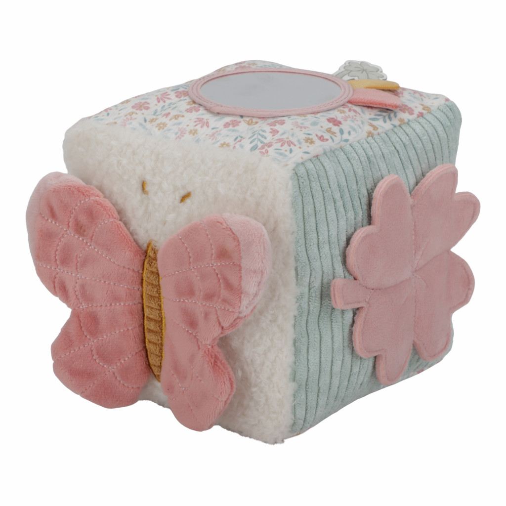 Little Dutch Kostka textilní s aktivitami králíček Miffy Lucky Blossom