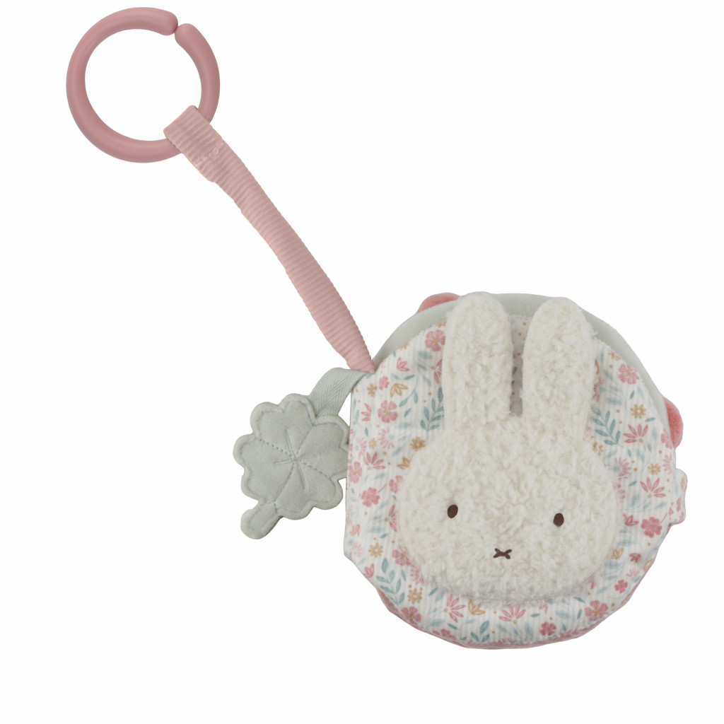 Little Dutch Závěsná textilní knížka králíček Miffy Lucky Blossom