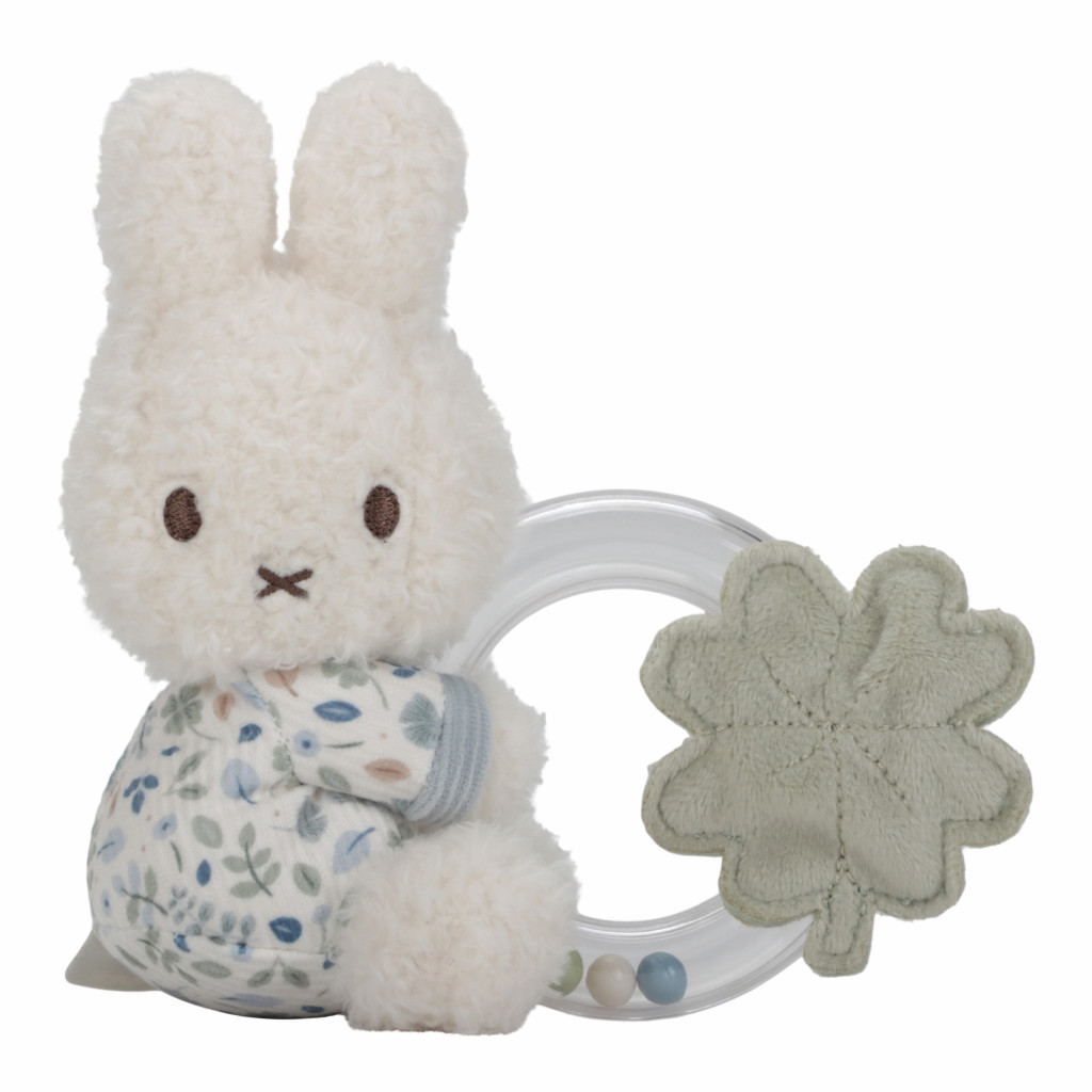 Little Dutch Chrastítko s korálky králíček Miffy Lucky Leaves