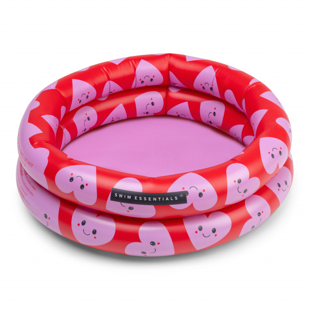 Swim Essentials Nafukovací bazén pro děti Hearts red 60 cm