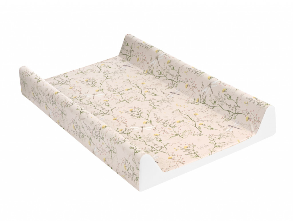 KikkaBoo Přebalovací podložka pevná 50x70 cm Secret Garden Beige