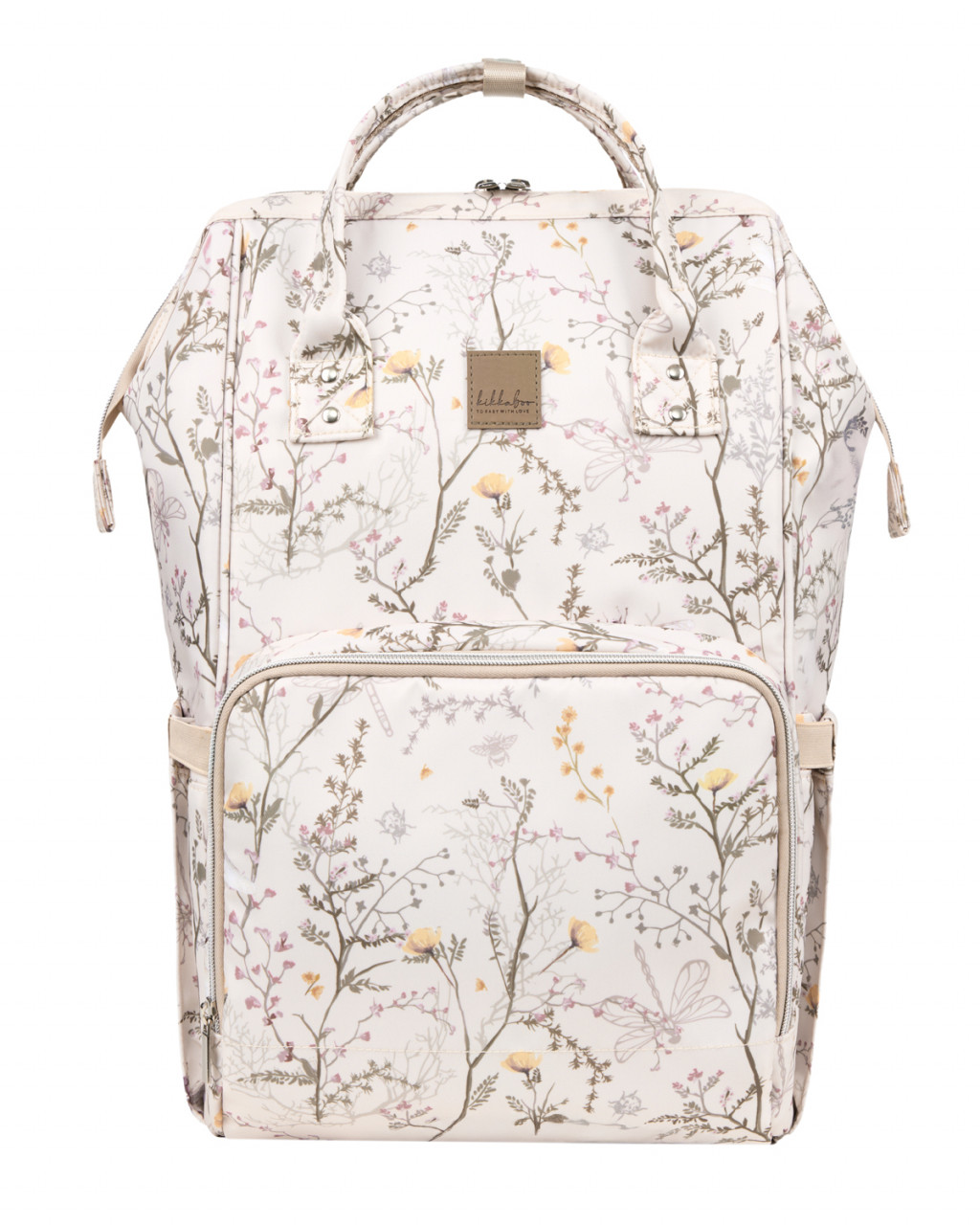 KikkaBoo Přebalovací batoh Siena Luxe Secret Garden Beige