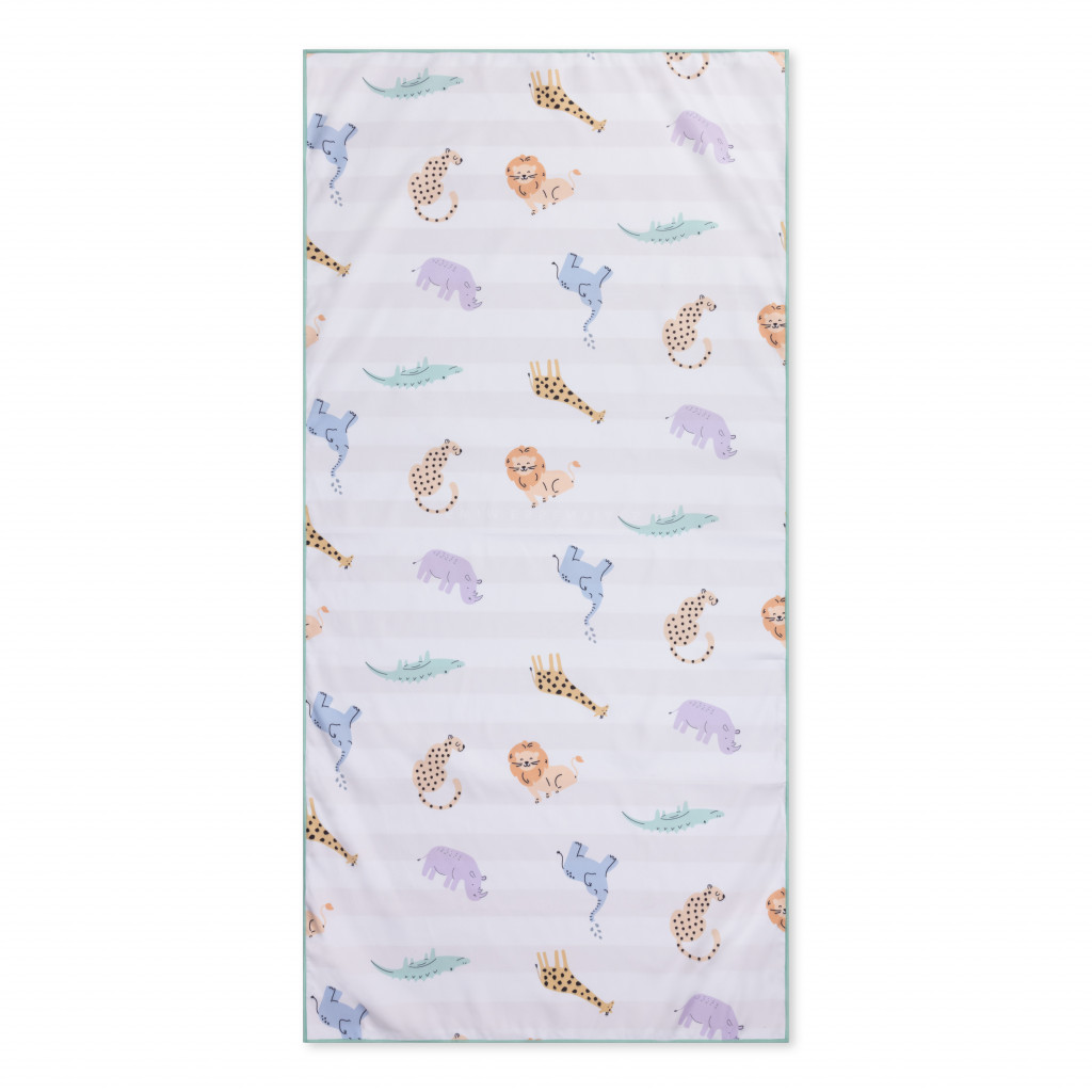 Swim Essentials Plážový ručník z mikrovlákna 135 x 65 Safari