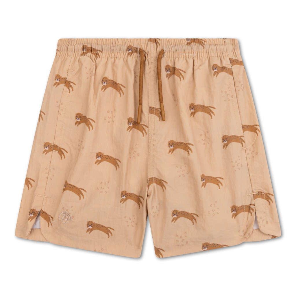 Swim Essentials Plavkové šortky s UPF 50+ Brown Leopard