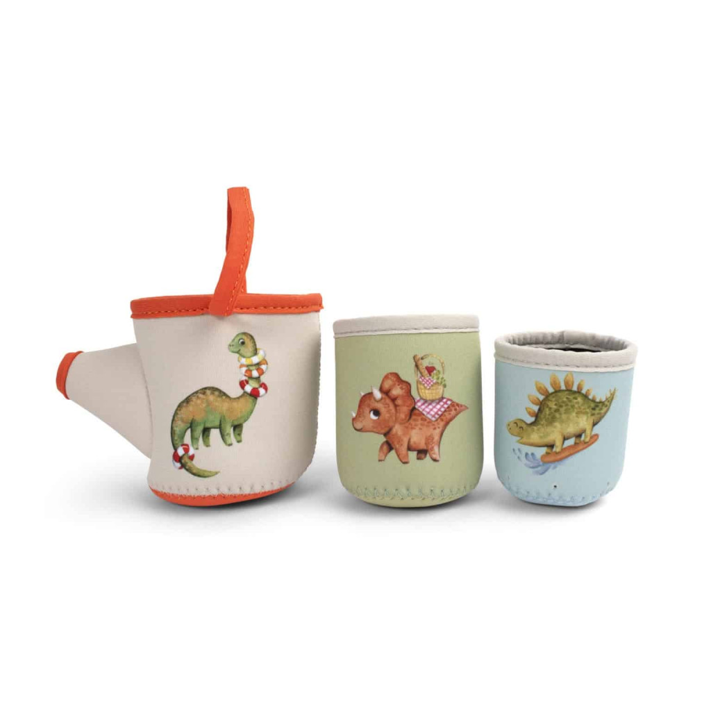 Filibabba Neoprénové hračky do kúpeľa - dino activity cups