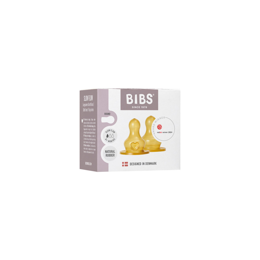 BIBS BIBS Baby Bottle kaučukové cumlíky (pomalý prietok)