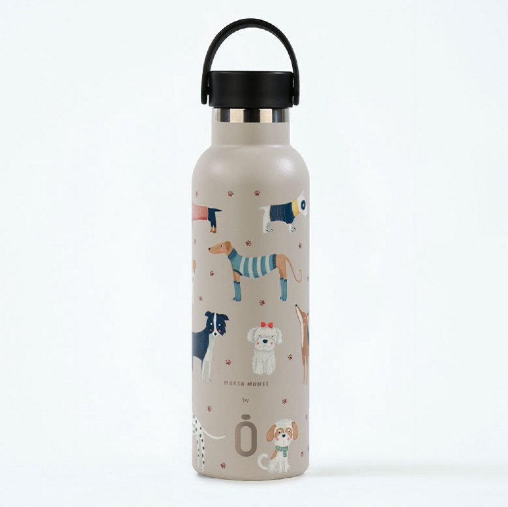 Runbott Termoláhev 600 ml Dogs Taupe