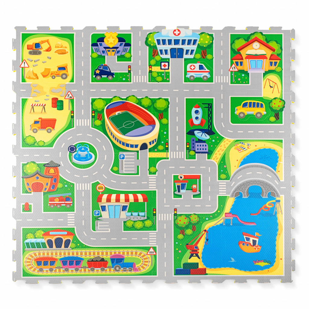 Hakuna Matte Hrací podložka Puzzle Vacation 1.2 x 1.2 m