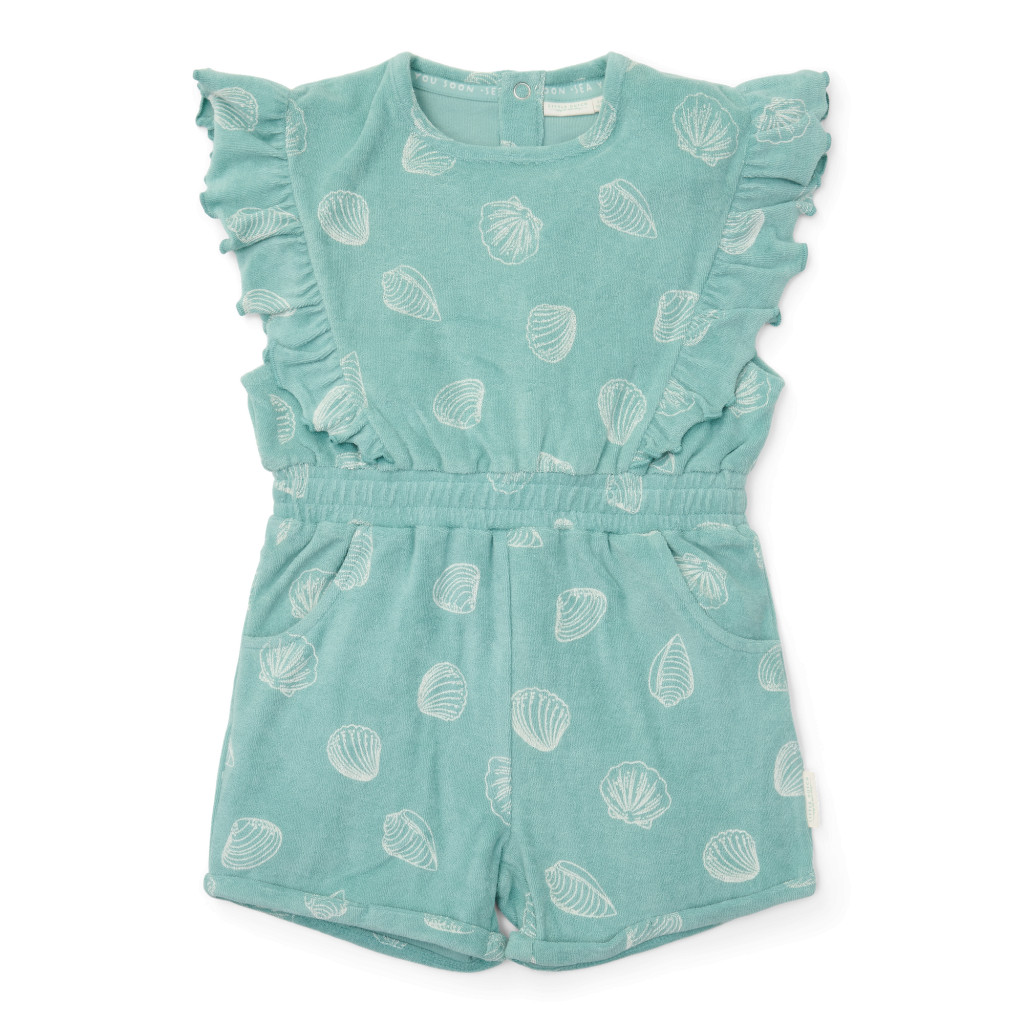 Little Dutch Overal letní Ocean Treasures Surf Blue vel. 98/104