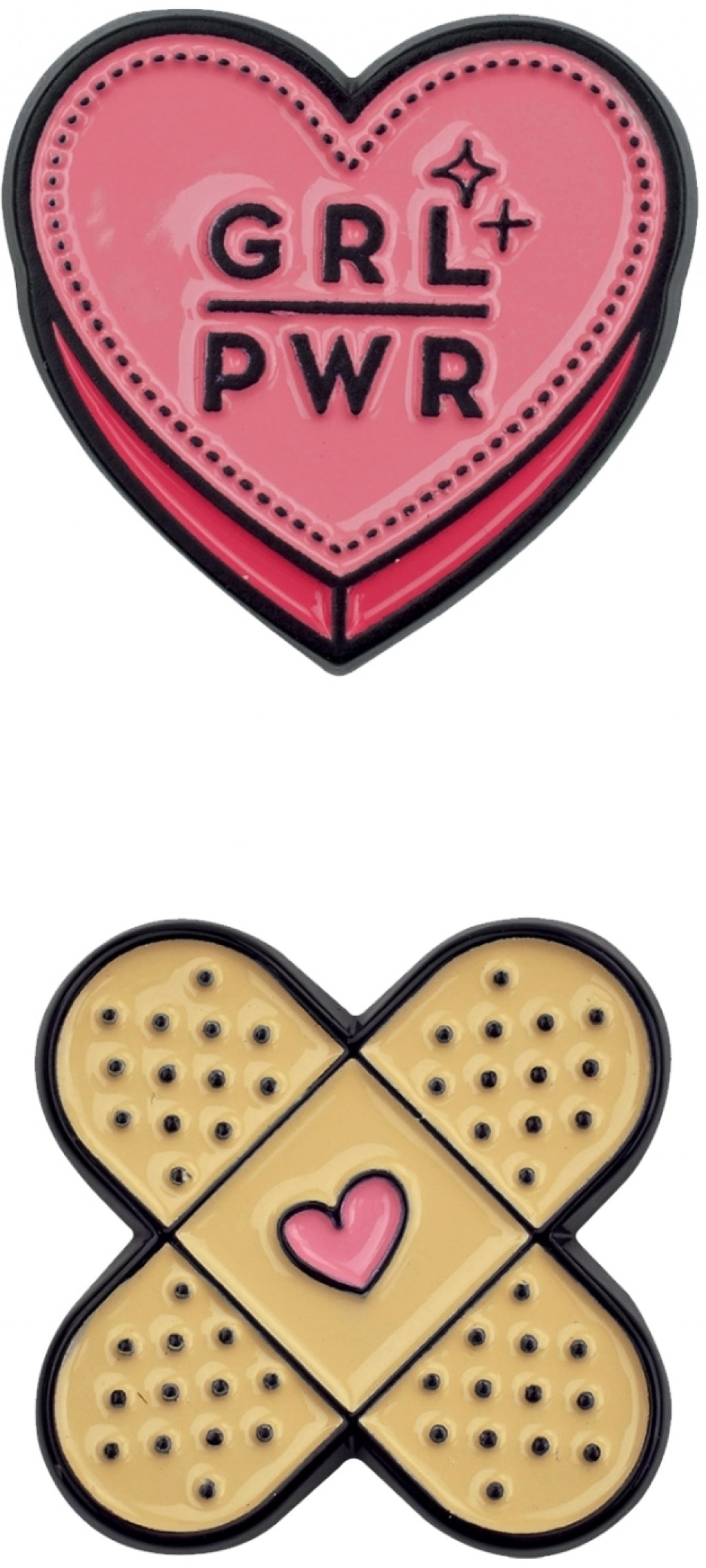 Legami Súprava samolepiek Legami Cutie - Set Of 2Metal Stickers - Grl Pwr