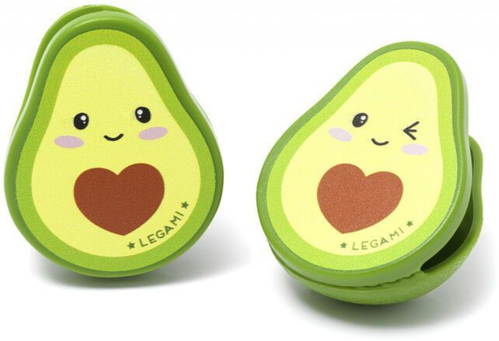 Legami Súprava štipcov na vrecká Legami Set Of 4 Bag Clips - Bag Clips - Avocado