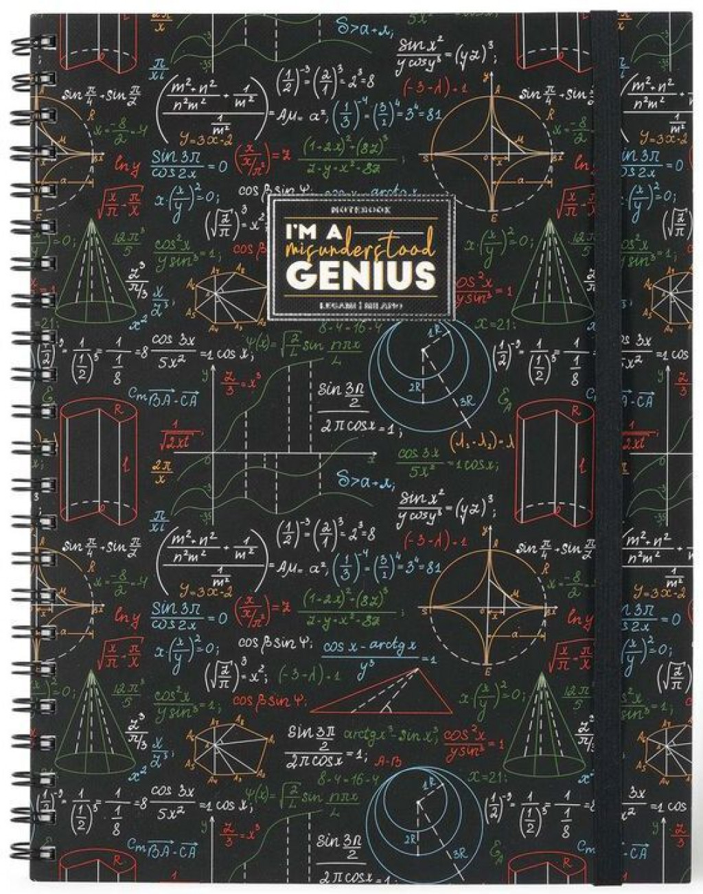 Legami Poznámkový blok Legami Maxi Trio Spiral Notebook - Genius