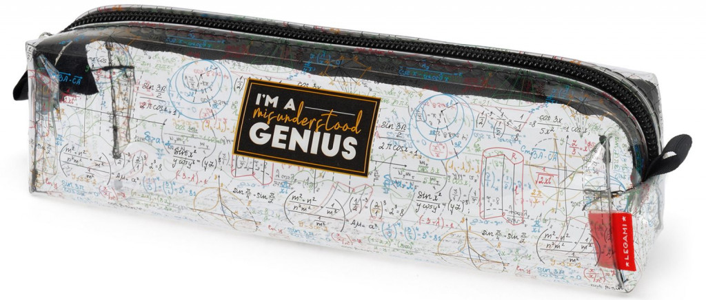 Legami Peračník Legami Transparent Pencil Case - Genius